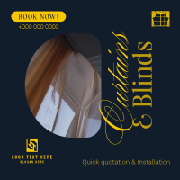 High Quality Curtains & Blinds Linkedin Post Design