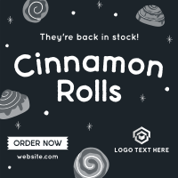 Quirky Cinnamon Rolls Instagram Post