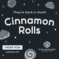 Quirky Cinnamon Rolls Instagram Post Image Preview