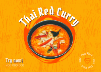 Thai Red Curry Postcard