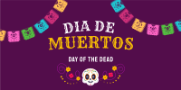 Festive Dia De Los Muertos Twitter Post