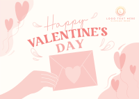 Valentines Day Greeting Postcard