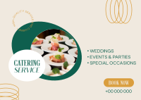 Classy Catering Service Postcard