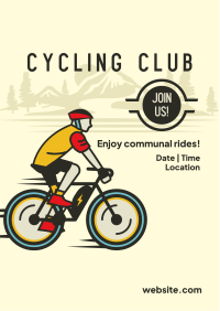 Fitness Cycling Club Flyer