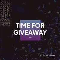 Time For Giveaway Instagram Post Image Preview