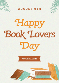 Happy Book Lovers Day Flyer