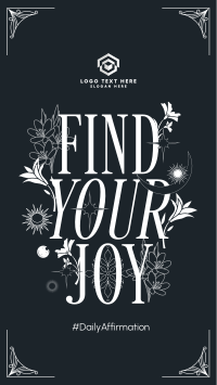 Celestial Find Joy Quote Instagram Reel