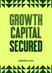 Raised Capital Abstract Poster