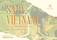 Vietnam Rice Terraces Postcard Image Preview