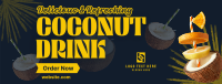 Coconut Drink Facebook Cover example 1