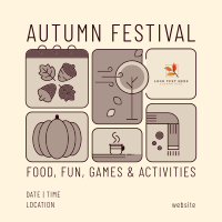 Fall Festival Calendar Instagram Post