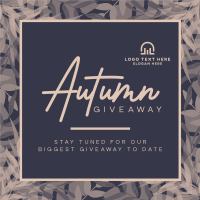 Leafy Fall Giveaway Linkedin Post