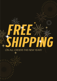 Free Shipping Sparkles Poster