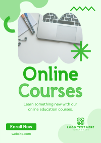 Online Education Courses Poster