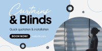 Curtains & Blinds Installation Twitter Post