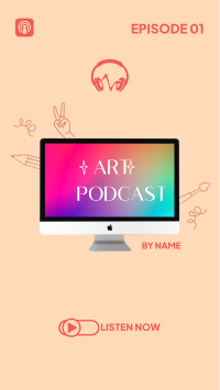 Art Podcast Episode Facebook Story