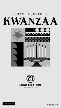 Geometric Kwanzaa Instagram Story Design