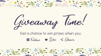 Dainty Floral Pattern Facebook Event Cover