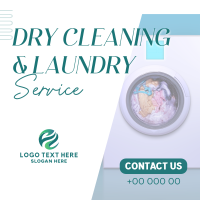 Quality Dry Cleaning Laundry Instagram Post Design