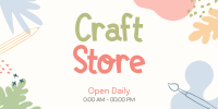 Craft Store Timings Twitter Post