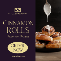 Cinnamon Rolls Elegant Linkedin Post Image Preview