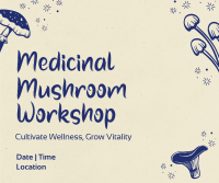 Monoline Mushroom Workshop Facebook Post