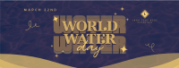 Quirky World Water Day Facebook Cover Image Preview