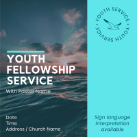 Youth  Fellowship Instagram Post Design