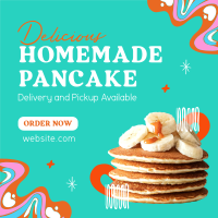 Homemade Pancakes Linkedin Post Design