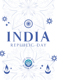 Decorative India Day Flyer