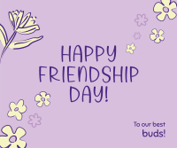 Floral Friendship Day Facebook Post