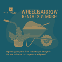 Wheelbarrow Rentals Instagram Post