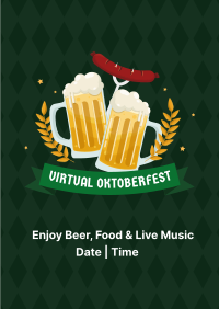 Virtual Oktoberfest Badge Flyer