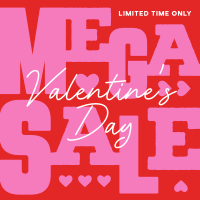 Valentine's Mega Sale Instagram Post