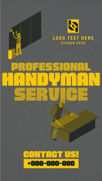 Isometric Handyman Services TikTok Video