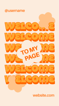 Quirky Welcome to My Page Instagram Reel Design