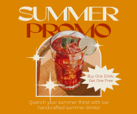 Modern Summer Promo Facebook Post