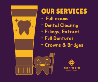 Dental Services Facebook Post