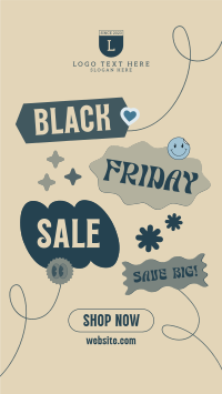 Sticker Black Friday Instagram Story Design