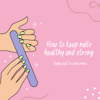 How to keep nails healthy Instagram Post Image Preview