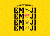 Reaction Emoji Postcard