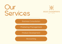 Minimalist Services Postcard Image Preview