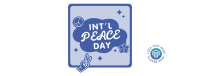 Peace Day Text Badge Facebook Cover