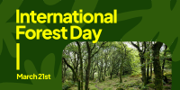 Forest Day Greeting Twitter Post