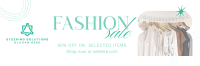 Sophisticated Fashion Sale Twitter Header Image Preview