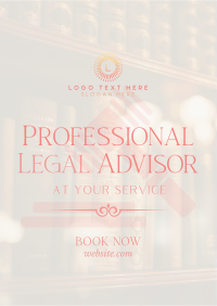 Legal Advisor At Your Service Flyer