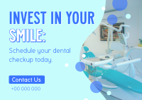 Dental Health Checkup Postcard