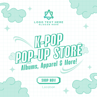 Kpop Pop-Up Store Instagram Post Design