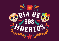 Day Of The Dead Postcard example 1