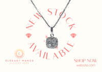 Elegant Necklace Postcard Image Preview